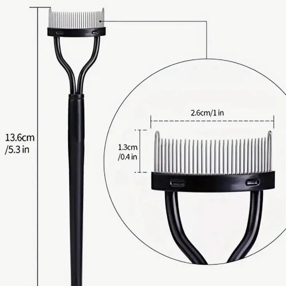 Lash Comb & Makeup Brush Cleaner Tin, Portable & Reusable New Items - Picture 7 of 11